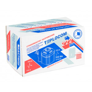 Стабилизатор напряжения Teplocom ST 222/500, 500 ВА, 220В