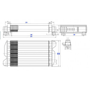 Теплообменник первичный подходит для BAXI Fourtech, Eco, Luna, MS / WESTEN Pulsar 5677660