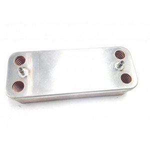 Теплообменник ГВС 16 пл подходит для ARISTON BS, BS II, Matis, Clas, Genus, Egis, Cares, HS 65104333 / CHAFFOTEAUX Alixia, Inoa, Pigma, Talia, Niagara, Urbia 17B1901444