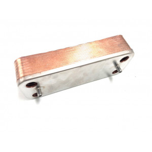 Теплообменник ГВС 16 пл подходит для ARISTON BS, BS II, Matis, Clas, Genus, Egis, Cares, HS 65104333 / CHAFFOTEAUX Alixia, Inoa, Pigma, Talia, Niagara, Urbia 17B1901444
