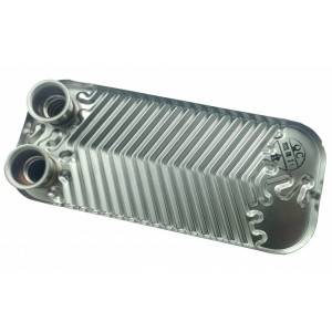 Теплообменник ГВС 16 пл подходит для DAEWOO DGB 250-300 МSC 005442, 51005 4 выхода